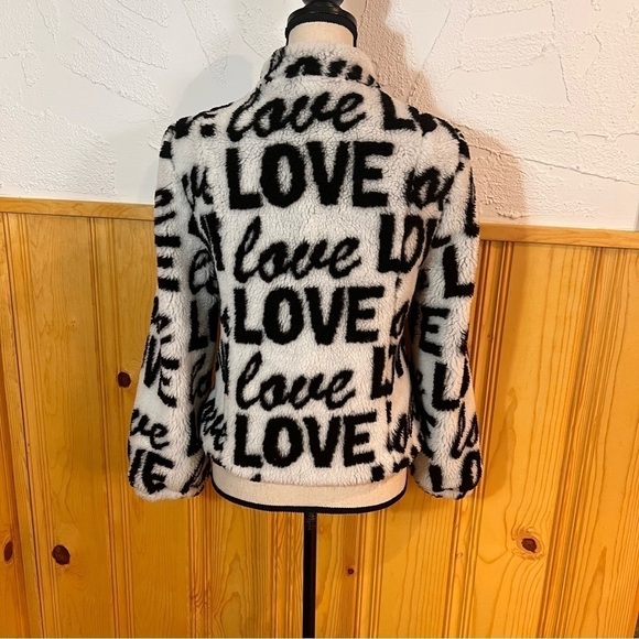 NWT Chaser LOVE Faux Fur Teddy Jacket Sz-S - Picture 9 of 9